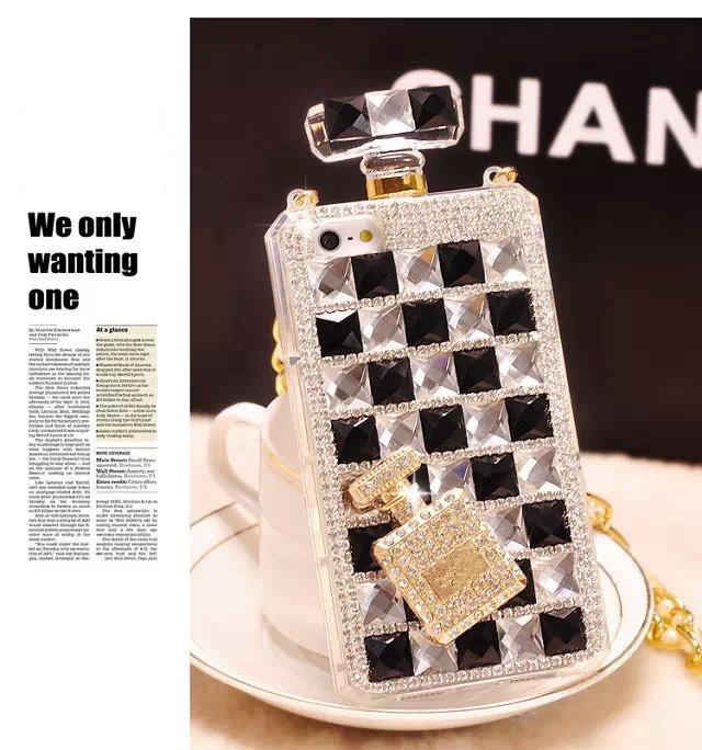 Diamond perfume bottle phone case - LVCASE