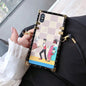 Luxury square lanyard phone case