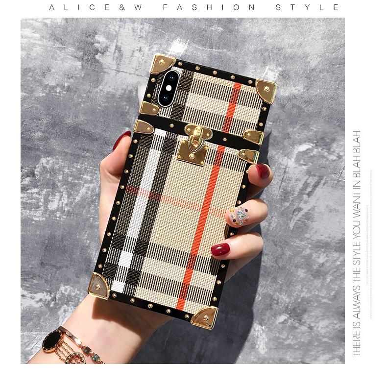 Square Retro Plaid phone case - LVCASE