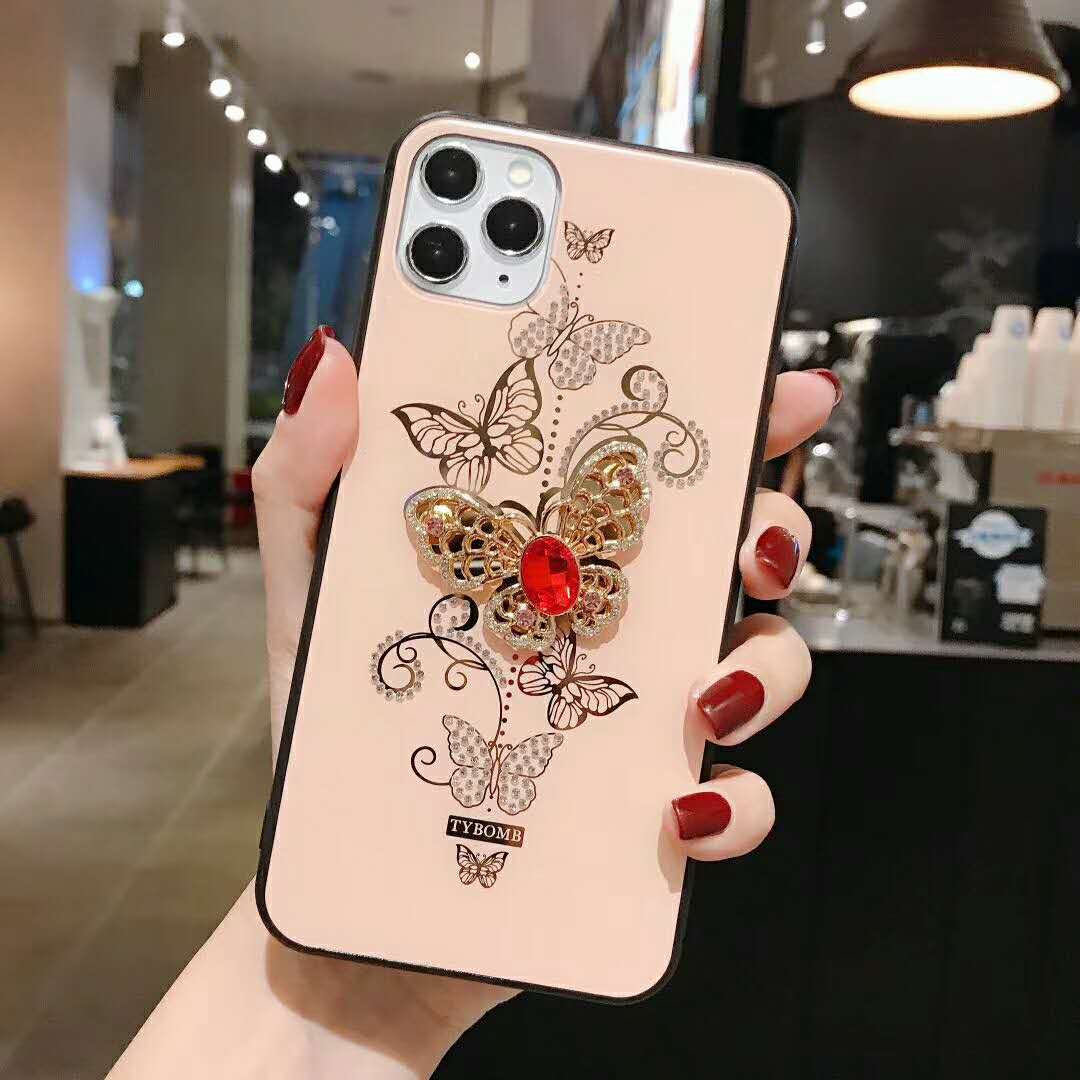 Women's Tide Brand Diamond Butterfly Phone Case - LVCASE