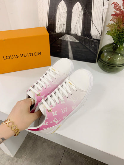 L V - Pink Fade Sneakers