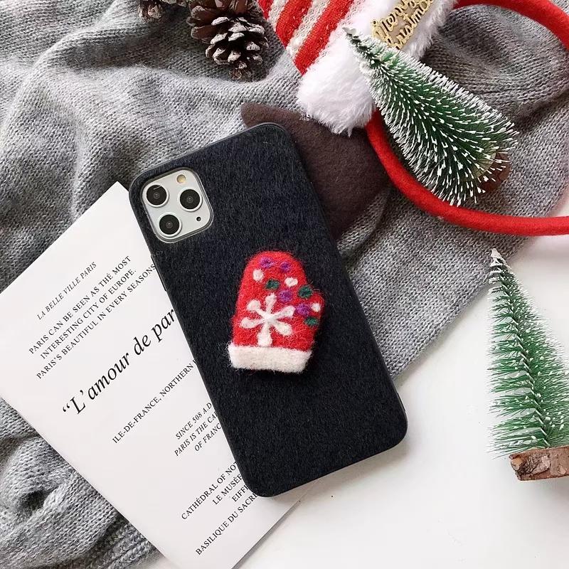 Christmas plush phone case for Samsung