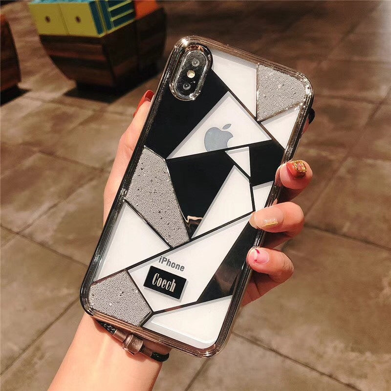 Luxury pearl plating phone case