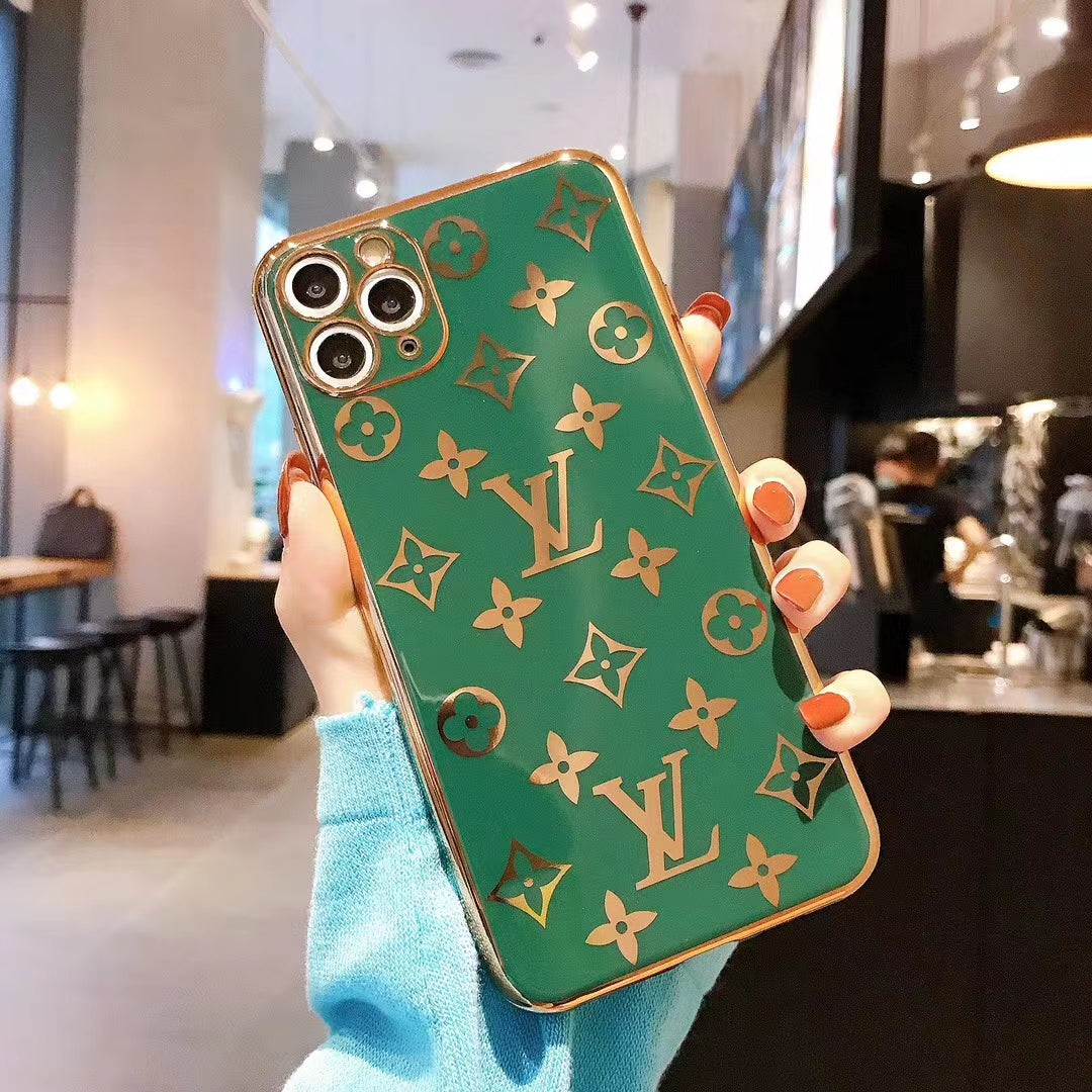 Luxury electroplating letter phone case