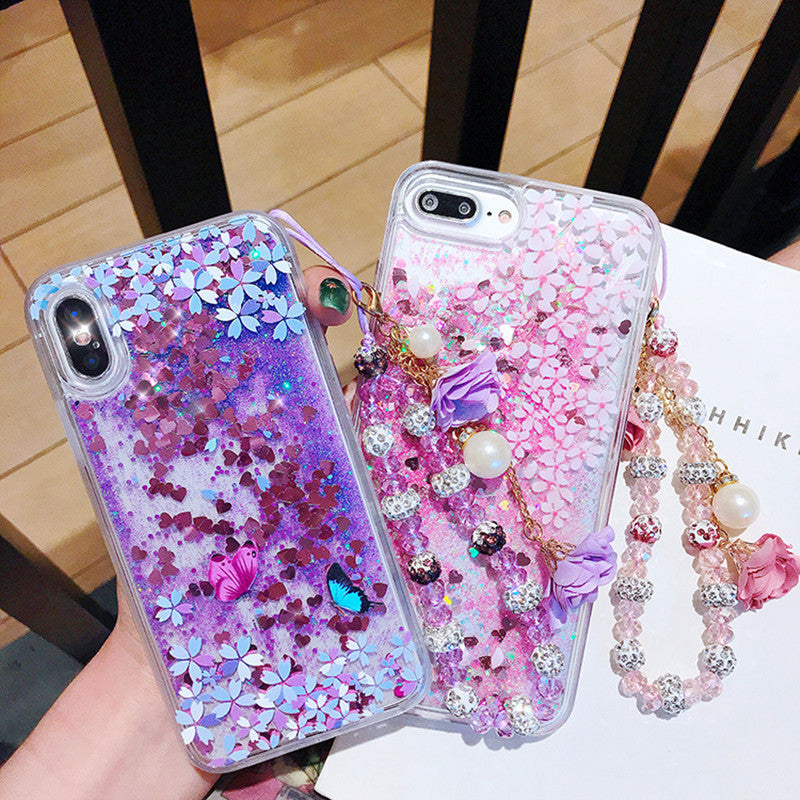 Sakura Quicksand Bracelet Phone Case