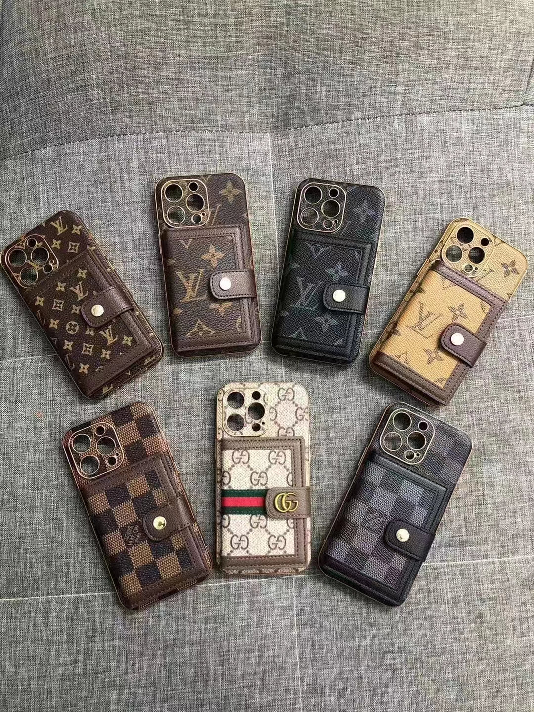Fashion Card Holder phone case for iPhone