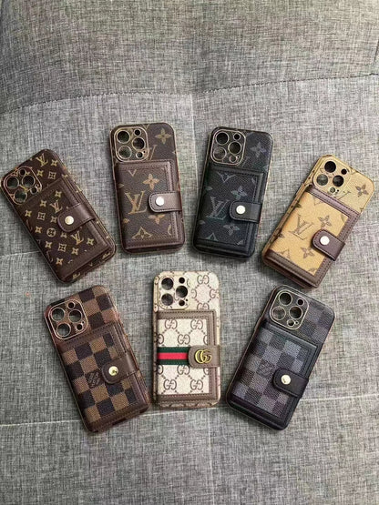 Fashion Card Holder phone case for iPhone