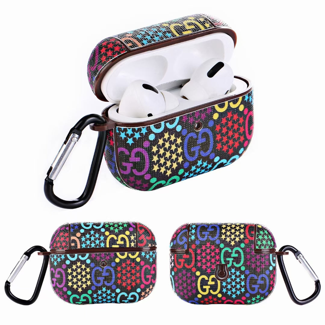 Retro  leather Airpods case