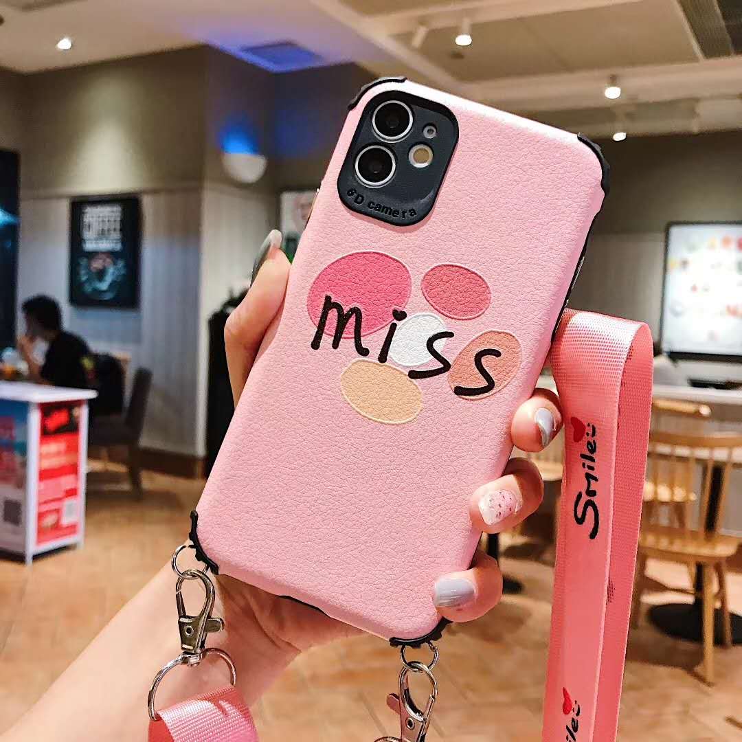 Letter Lanyard Phone Case