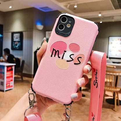 Letter Lanyard Phone Case