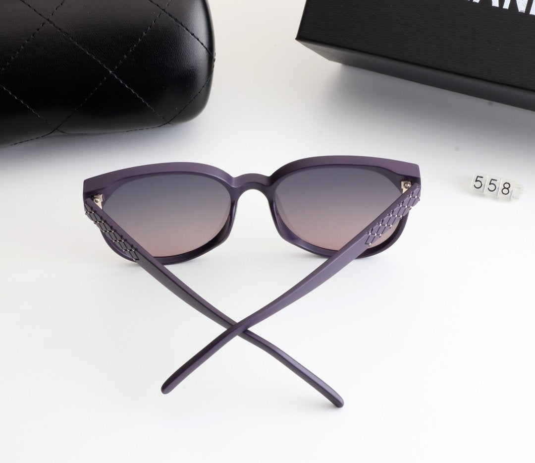 5 COLORS PURPLE LENS CAT EYES SUNGLASSES