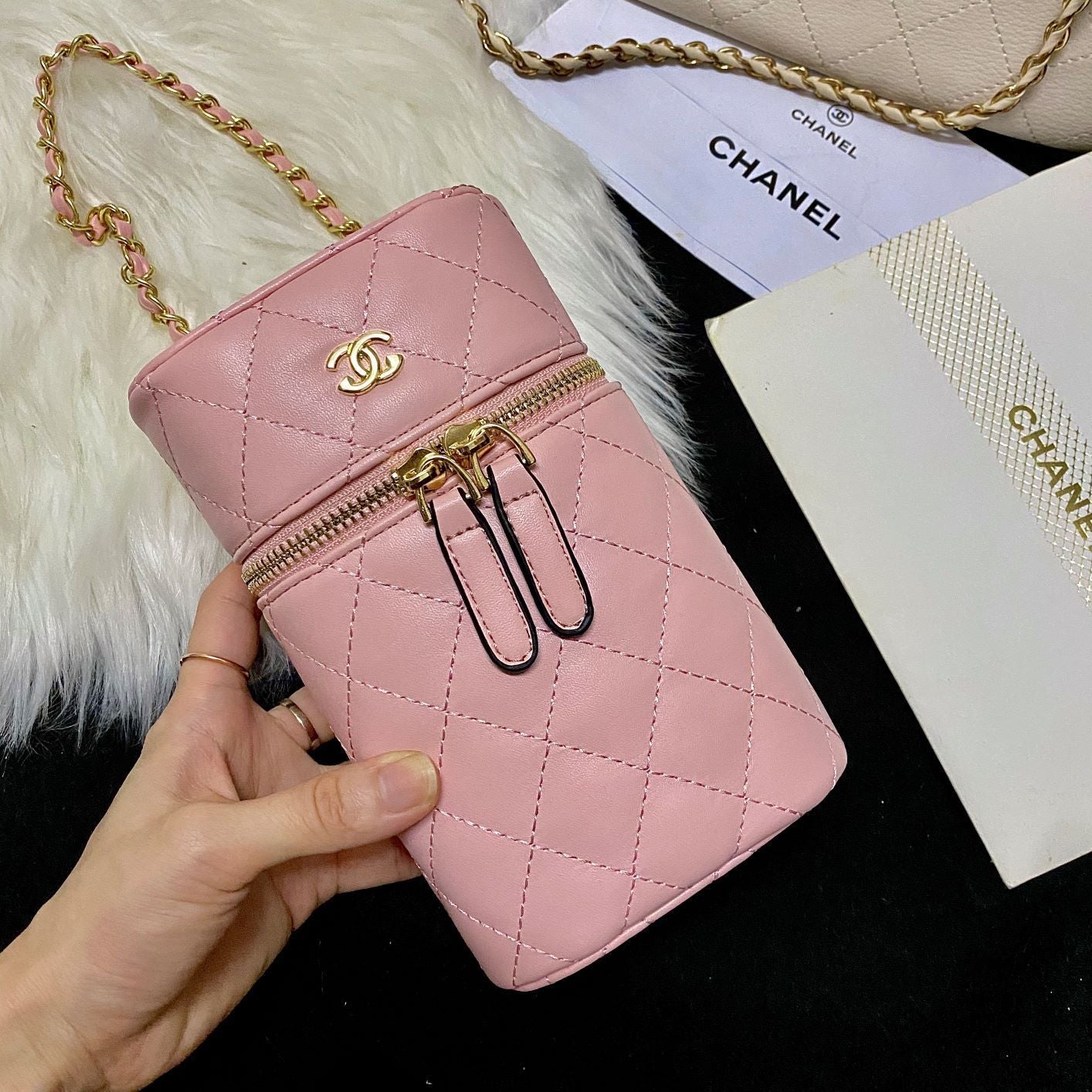 Fashion lambskin bucket bag