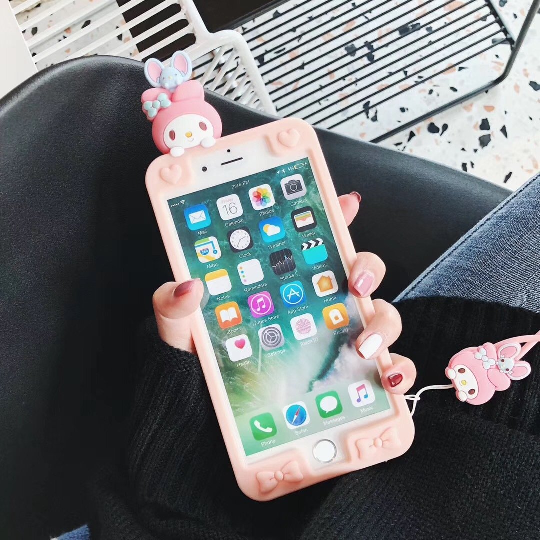 Cartoon silicone  phone case - LVCASE