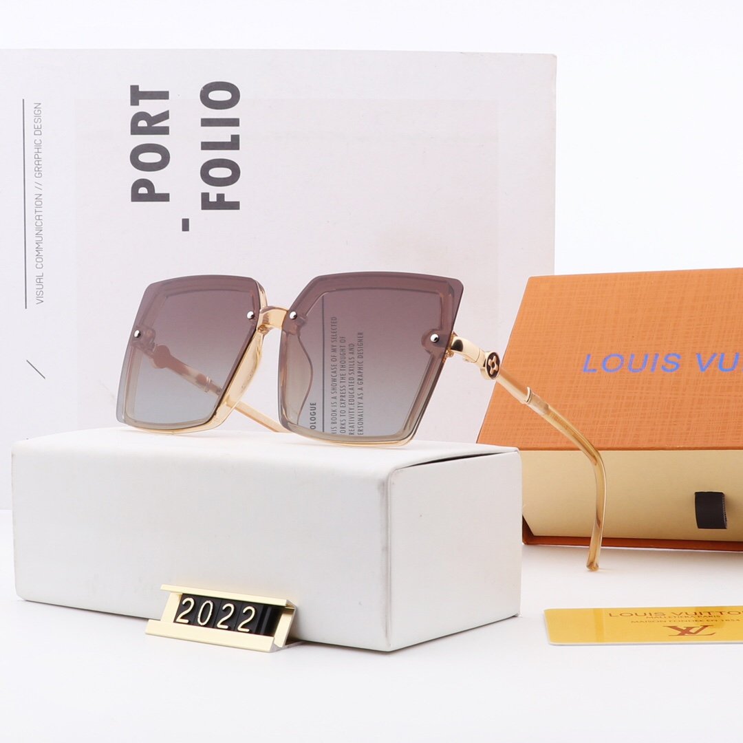 5 COLORS LETTER DECORATION TR90 SQUARE POLARIZED SUNGLASSES