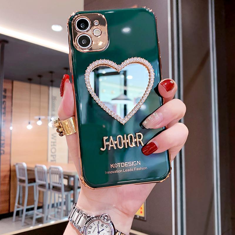 Cute Diamond Mirror Silicone Case - LVCASE