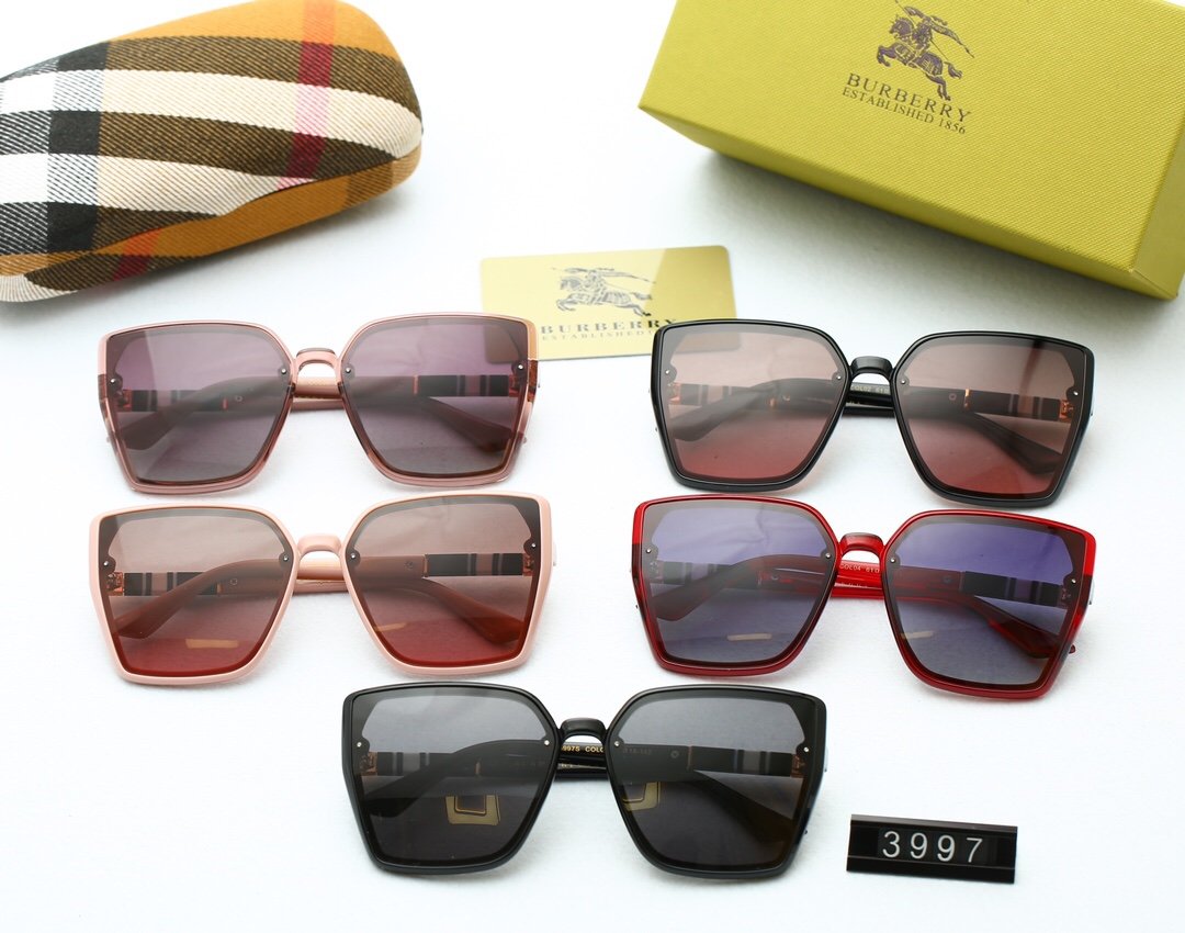 5 COLORS STRIPE DECORATION SQUARE POLARIZED SUNGLASSES