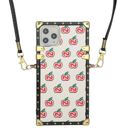 Fashion square diagonal phone case and Airpods case