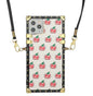 Fashion square diagonal phone case and Airpods case