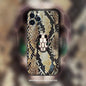 Fashion snake pattern leather phone case