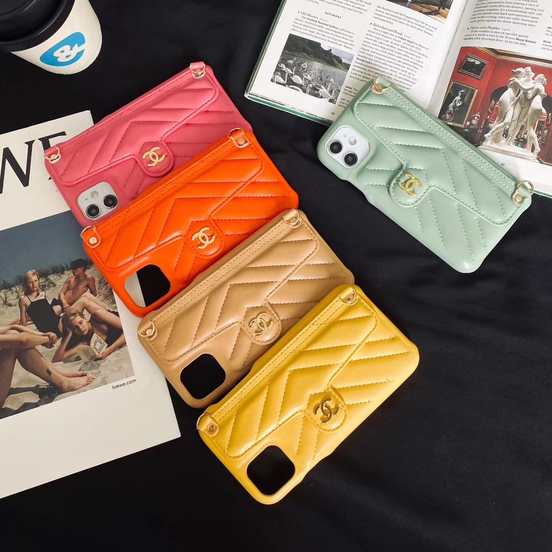 Luxurious Leather Card bag phone Case - LVCASE