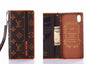 Square leather card case phone case