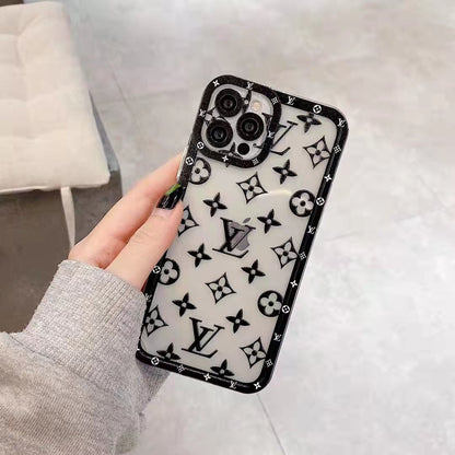 Letter printed transparent phone case for iPhone