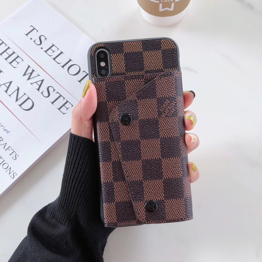 Retro Coin purse leather phone case
