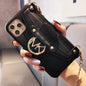 Diagonal chain card case phone case