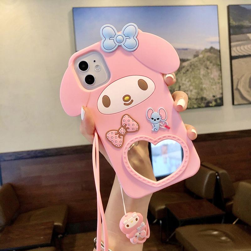 Cartoon silicone mirror phone case - LVCASE