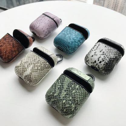 Snake skin pattern airpods case