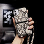 Snakeskin wallet hanging chain phone case