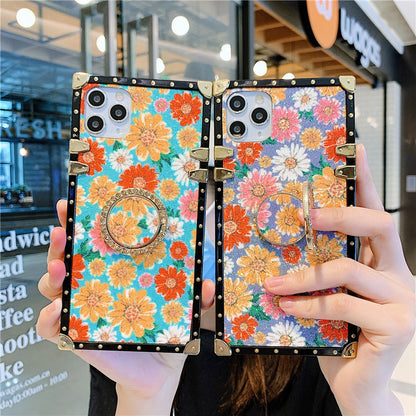 Small Daisy Square Phone Case