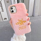Rhinestone Bee Plush Phone Case