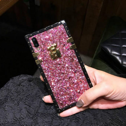 Bling square phone case for samsung