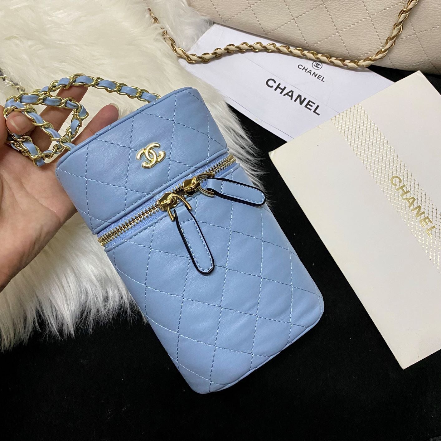 Fashion lambskin bucket bag