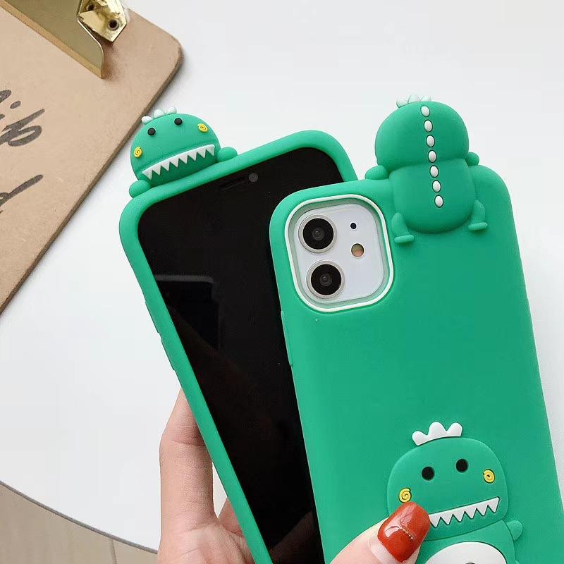 Cartoon prone dinosaur mobile phone case - LVCASE