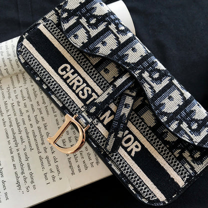 Embroidered mobile phone coin purse