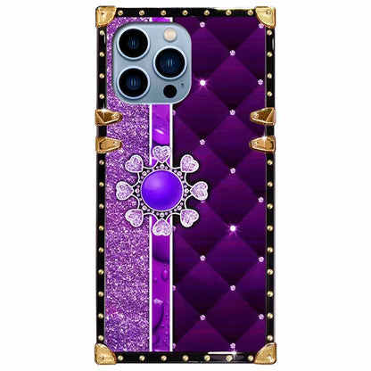 Luxury  Diamond   Square   phone case for samsung