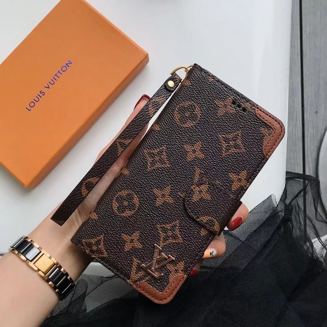 Luxury leather Card bag phone case