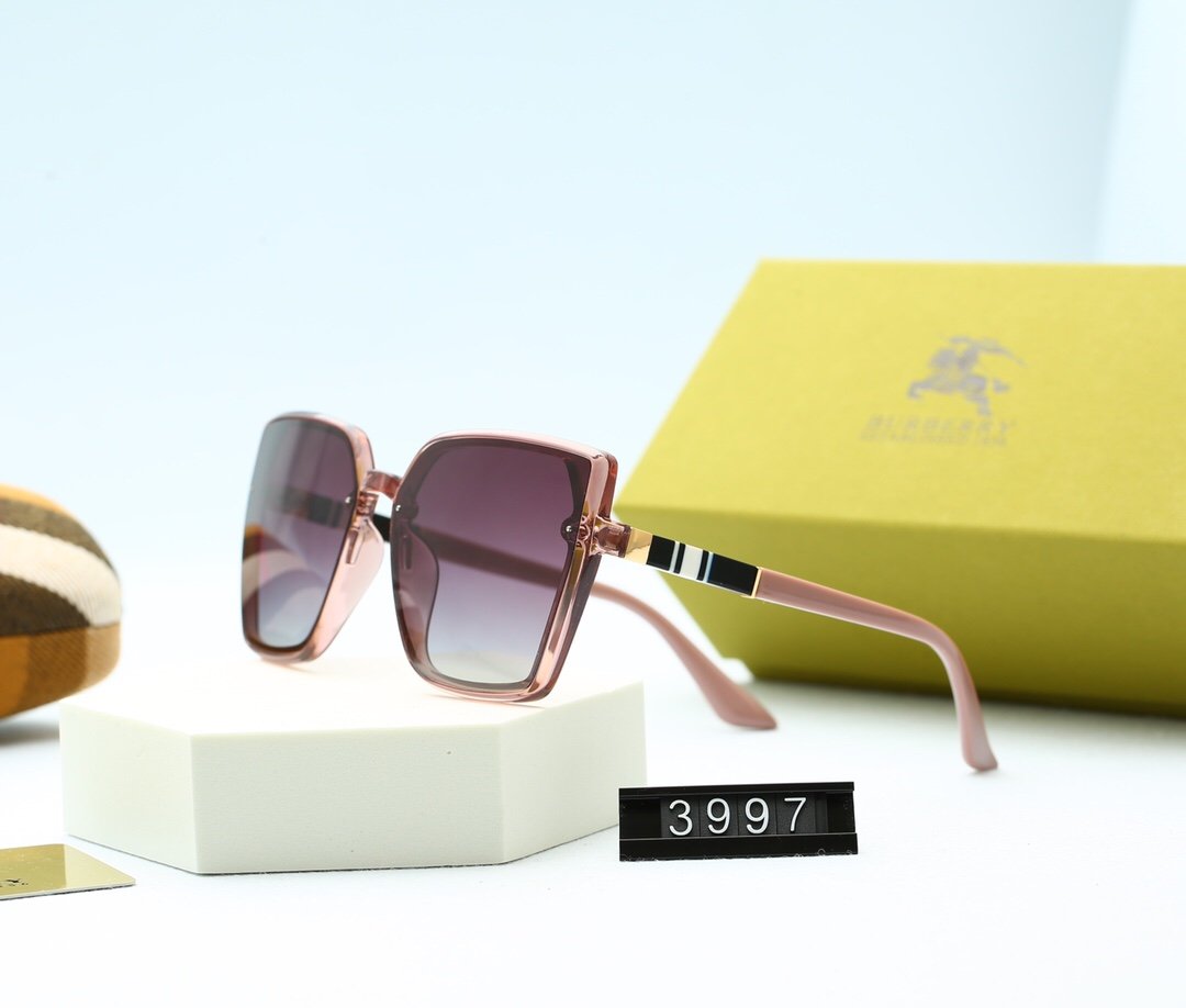 5 COLORS STRIPE DECORATION SQUARE POLARIZED SUNGLASSES