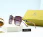 5 COLORS STRIPE DECORATION SQUARE POLARIZED SUNGLASSES