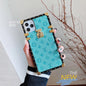Vintage embossed square phone case For samsung