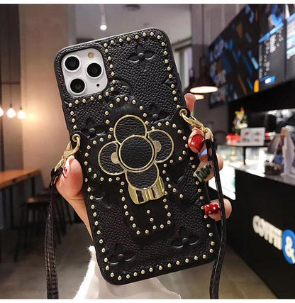 camellia bracket Lanyard phone case - LVCASE