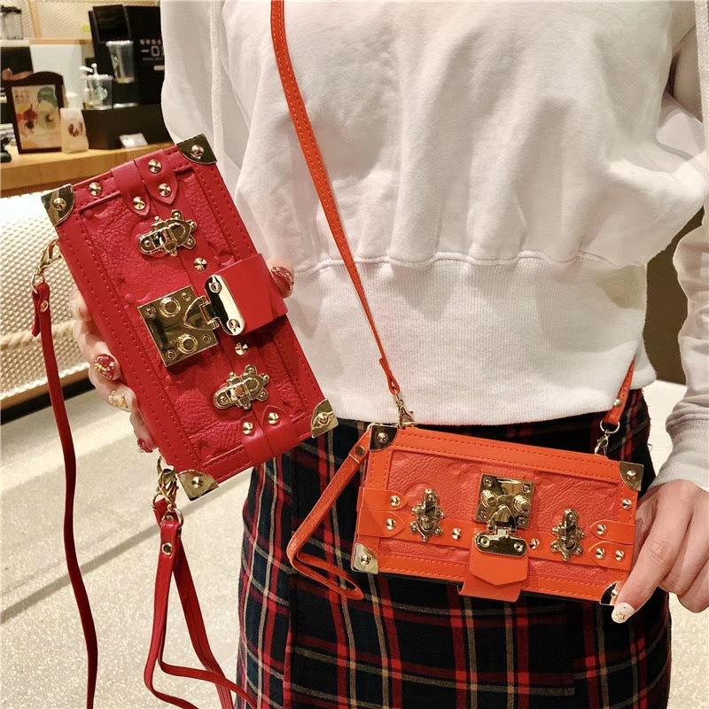 Fashion wallet lanyard phone case - LVCASE