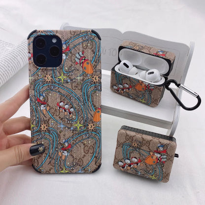 Animated Donald Duck phone case and Airpods case