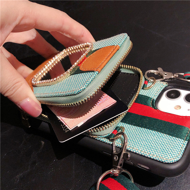 Mirror Crossbody Wallet Phone Case