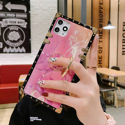Pink square phone case for Samsung