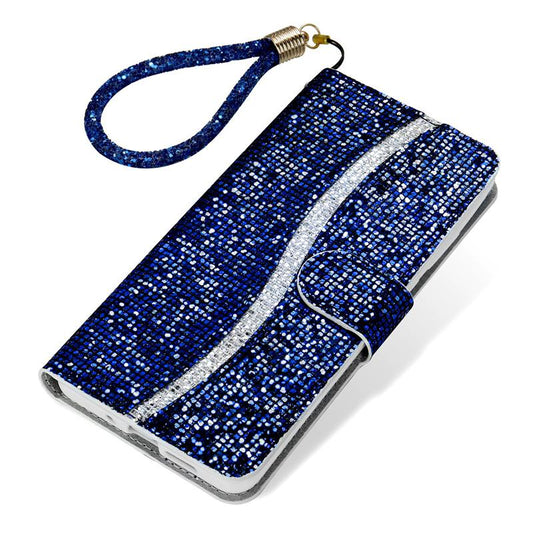 Shiny wallet crystal wrist phone case - LVCASE