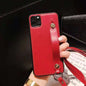 Leather wristband lanyard phone case