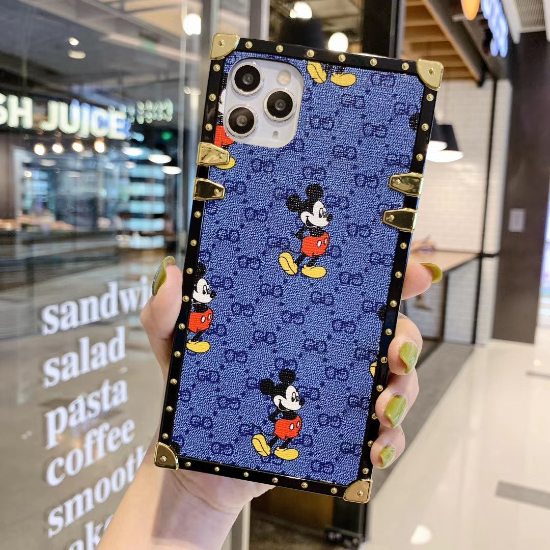 Fashion Mickey square phone case for samsung